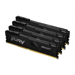 Kingston FURY Beast/DDR4/128GB/3200MHz/CL16/4x32GB/Black 