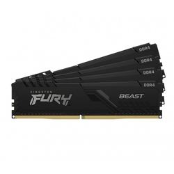 Kingston FURY Beast/DDR4/128GB/3200MHz/CL16/4x32GB/Black 