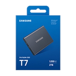 Samsung T7/2TB/SSD/Externí/2.5"/Stříbrná/3R